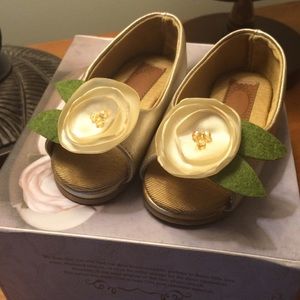 Joyfolie Ivory Lily Peep Toe Shoes